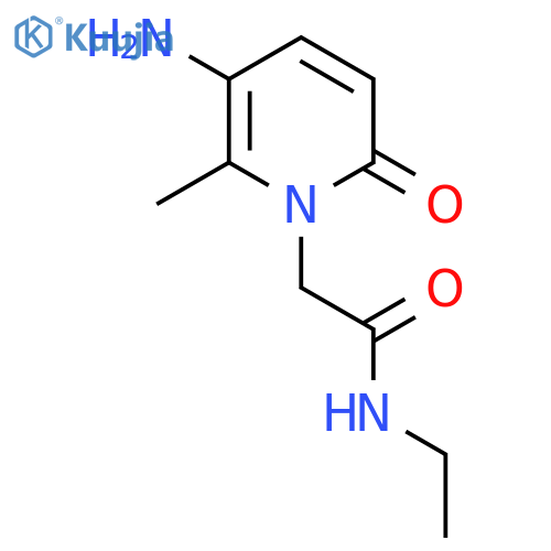 2-(5-amino-6-methyl-2-oxo-1,2-dihydropyridin-1-yl)-N-ethylacetamide structure