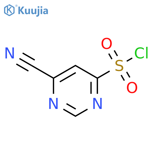 4-Pyrimidinesulfonyl chloride, 6-cyano- structure