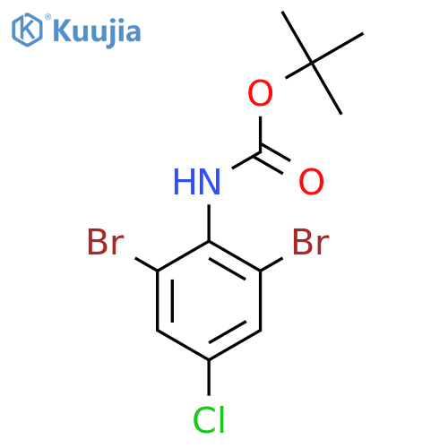 Tert-butyl (2,6-dibromo-4-chlorophenyl)carbamate structure
