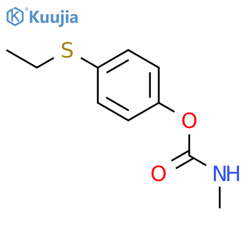 Phenol, 4-(ethylthio)-,1-(N-methylcarbamate) structure