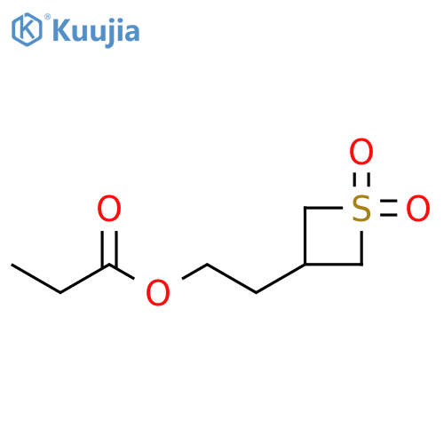 2-(1,1-dioxo-1λ?-thietan-3-yl)ethyl propanoate structure