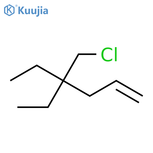 1-Hexene, 4-(chloromethyl)-4-ethyl- structure
