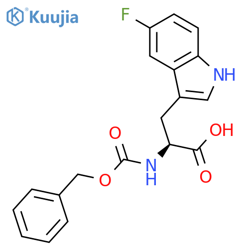 Tryptophan, 5-fluoro-N-[(phenylmethoxy)carbonyl]- structure