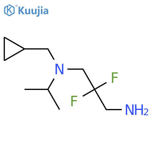 (3-Amino-2,2-difluoropropyl)(cyclopropylmethyl)(propan-2-yl)amine structure