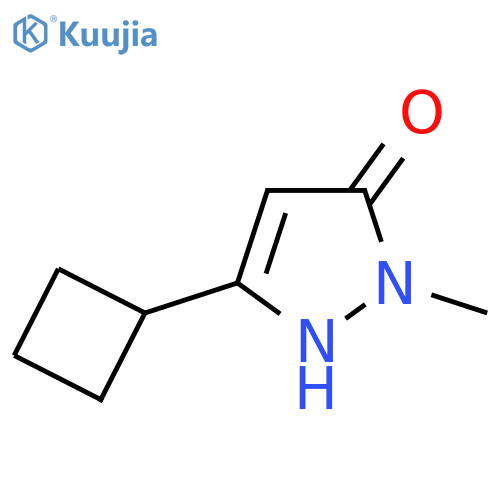 3-cyclobutyl-1-methyl-1H-pyrazol-5-ol structure