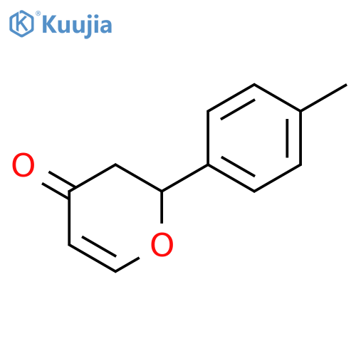 4H-Pyran-4-one, 2,3-dihydro-2-(4-methylphenyl)- structure