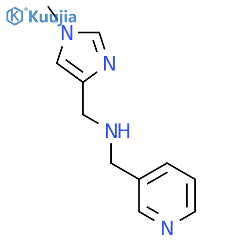 [(1-methyl-1H-imidazol-4-yl)methyl][(pyridin-3-yl)methyl]amine structure