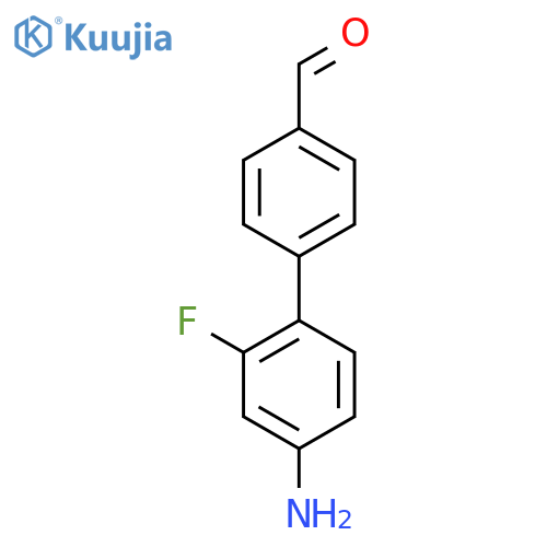 4-(4-Amino-2-fluorophenyl)benzaldehyde structure