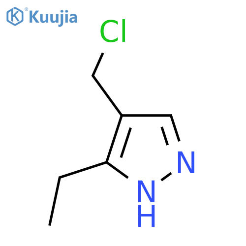 4-(chloromethyl)-5-ethyl-1H-pyrazole structure