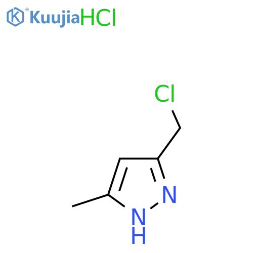 5-(chloromethyl)-3-methyl-1H-pyrazole hydrochloride structure