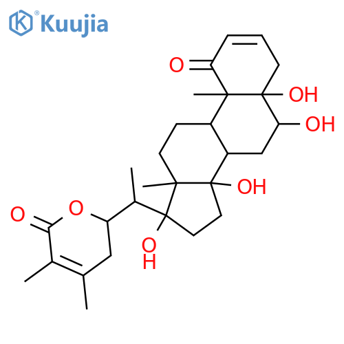 5,6,14,17-Tetrahydroxy-1-oxowitha-2,24-dienolide; (5α,6β,14α,17α,20R,22R)-form structure
