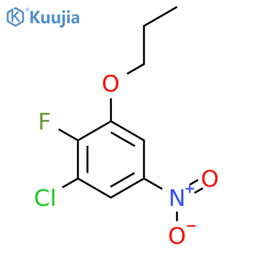 1-Chloro-2-fluoro-5-nitro-3-propoxybenzene structure