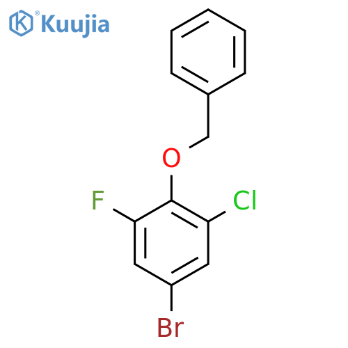 2-(Benzyloxy)-5-bromo-1-chloro-3-fluorobenzene structure