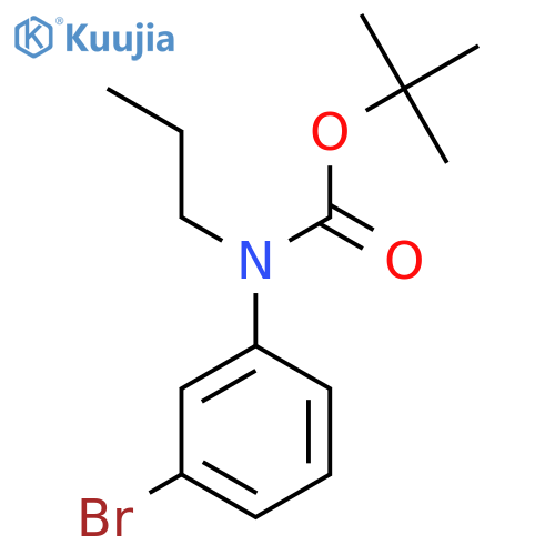 Tert-butyl N-(3-bromophenyl)-N-propylcarbamate structure
