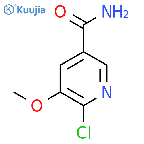 6-Chloro-5-methoxypyridine-3-carboxamide structure