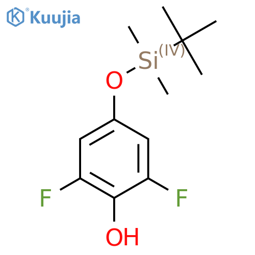 4-[(Tert-butyldimethylsilyl)oxy]-2,6-difluorophenol structure