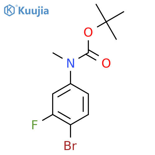 Tert-butyl N-(4-bromo-3-fluorophenyl)-N-methylcarbamate structure