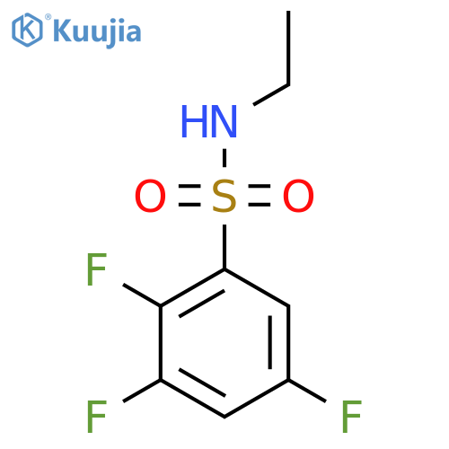 N-ethyl-2,3,5-trifluorobenzene-1-sulfonamide structure