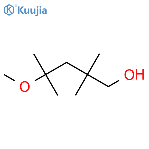 4-methoxy-2,2,4-trimethylpentan-1-ol structure