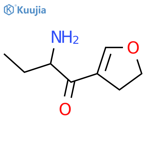 2-Amino-1-(4,5-dihydrofuran-3-yl)butan-1-one structure
