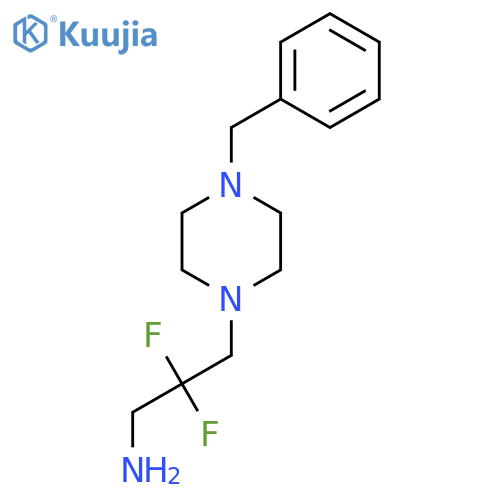 3-(4-Benzylpiperazin-1-yl)-2,2-difluoropropan-1-amine structure
