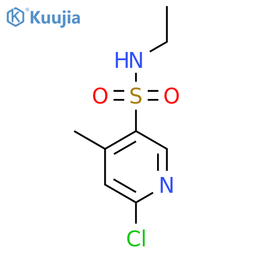 6-Chloro-N-ethyl-4-methylpyridine-3-sulfonamide structure