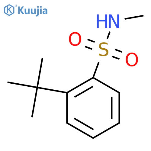 2-tert-butyl-N-methylbenzene-1-sulfonamide structure