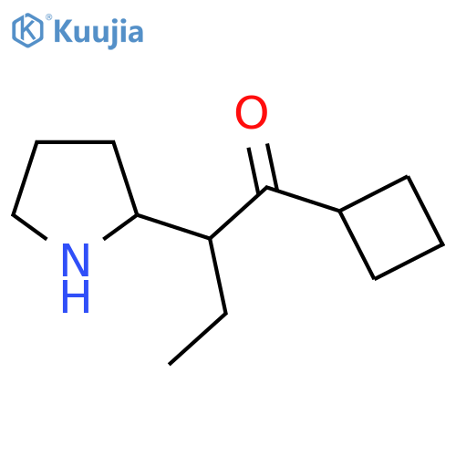 1-cyclobutyl-2-(pyrrolidin-2-yl)butan-1-one structure