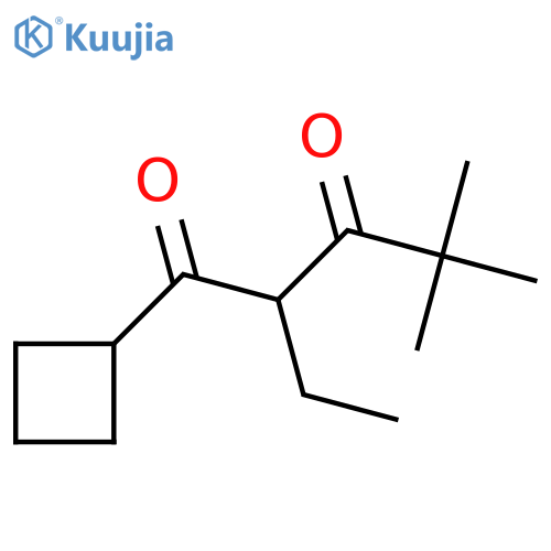 1-cyclobutyl-2-ethyl-4,4-dimethylpentane-1,3-dione structure