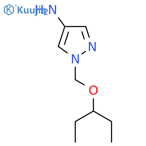 1-(pentan-3-yloxy)methyl-1H-pyrazol-4-amine structure
