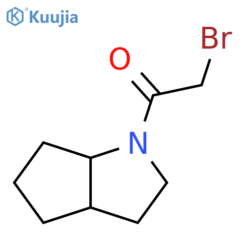 Ethanone, 2-bromo-1-(hexahydrocyclopenta[b]pyrrol-1(2H)-yl)- structure