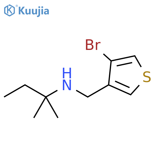 3-Thiophenemethanamine, 4-bromo-N-(1,1-dimethylpropyl)- structure