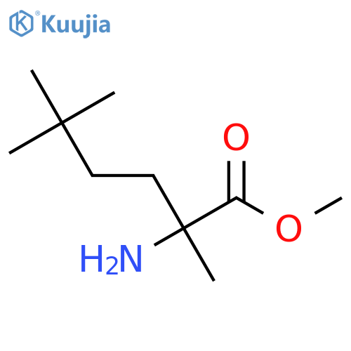 methyl 2-amino-2,5,5-trimethylhexanoate structure