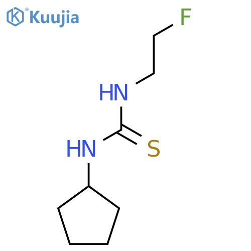 1-Cyclopentyl-3-(2-fluoroethyl)thiourea structure