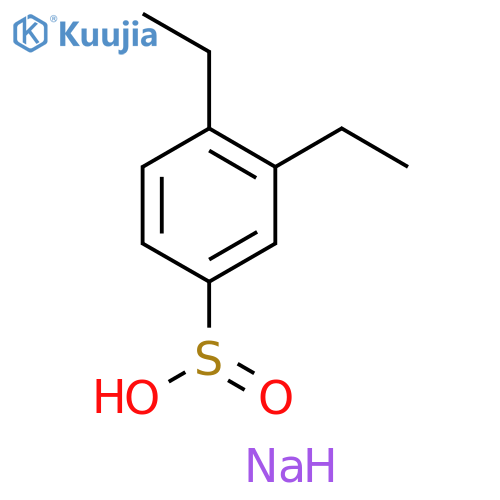 Sodium 3,4-diethylbenzene-1-sulfinate structure