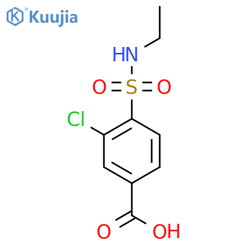 3-Chloro-4-(ethylsulfamoyl)benzoic acid structure