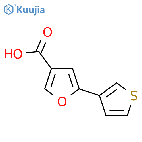 5-Thiophen-3-ylfuran-3-carboxylic acid structure