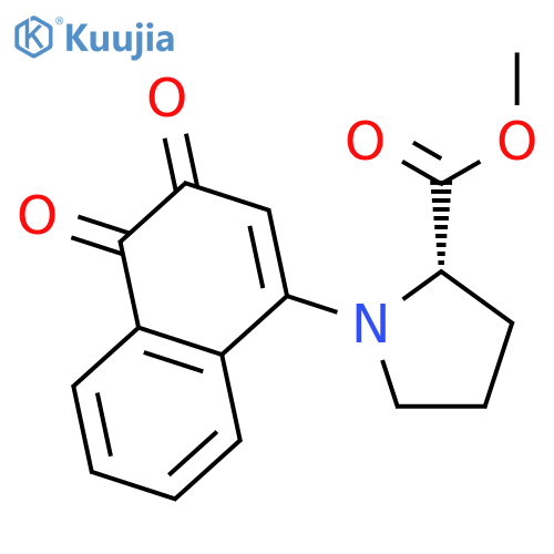L-Proline, 1-(3,4-dihydro-3,4-dioxo-1-naphthalenyl)-, methyl ester structure