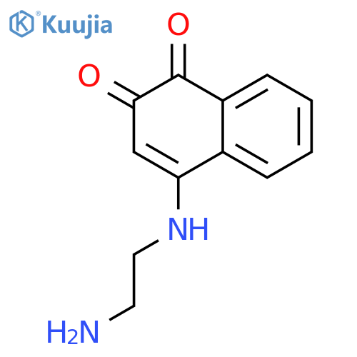 1,2-Naphthalenedione, 4-[(2-aminoethyl)amino]- structure