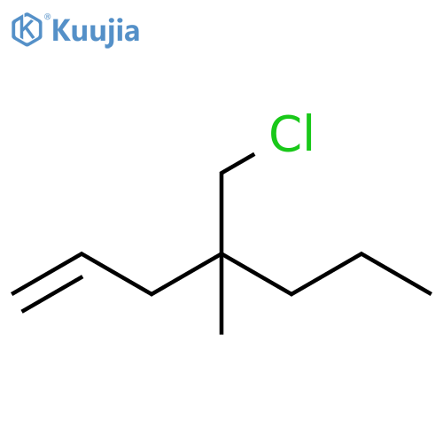 1-Heptene, 4-(chloromethyl)-4-methyl- structure