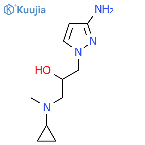 1-(3-amino-1H-pyrazol-1-yl)-3-[cyclopropyl(methyl)amino]propan-2-ol structure
