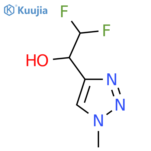 2,2-difluoro-1-(1-methyl-1H-1,2,3-triazol-4-yl)ethan-1-ol structure