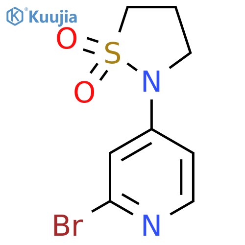 2-(2-Bromopyridin-4-yl)-1lambda6,2-thiazolidine-1,1-dione structure