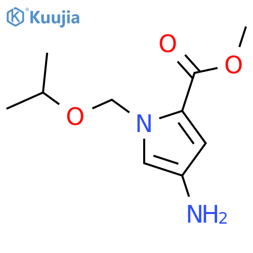 methyl 4-amino-1-(propan-2-yloxy)methyl-1H-pyrrole-2-carboxylate structure