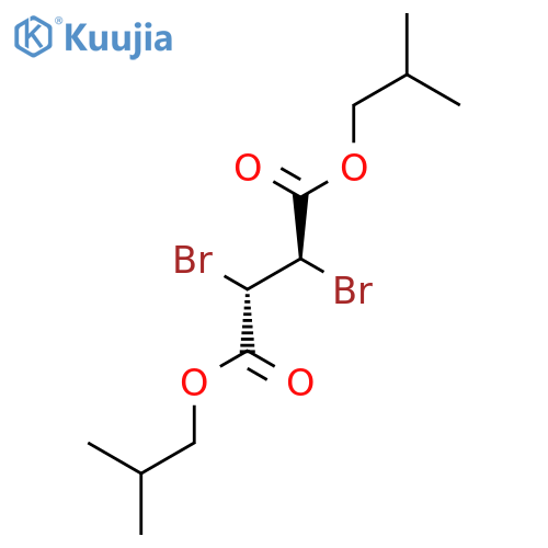 Butanedioic acid, 2,3-dibromo-, bis(2-methylpropyl) ester, (R*,S*)- structure