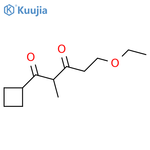 1-Cyclobutyl-5-ethoxy-2-methylpentane-1,3-dione structure