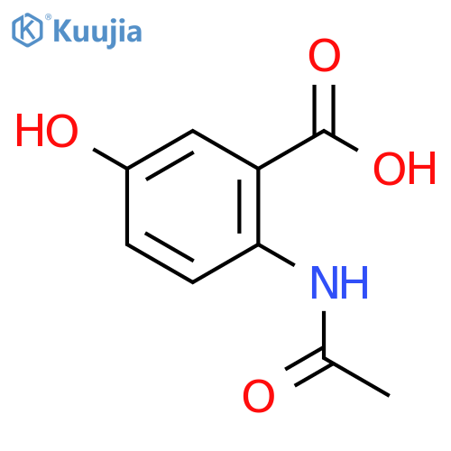 2-acetamido-5-hydroxybenzoic acid structure