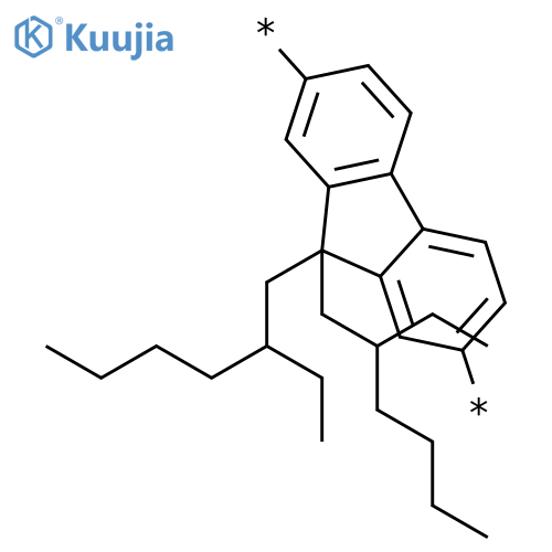 Poly[9,9-bis-(2-ethylhexyl)-9H-fluorene-2,7-diyl] structure