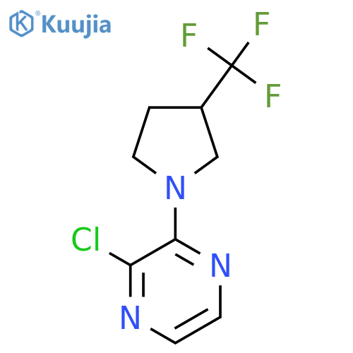 2-Chloro-3-(3-(trifluoromethyl)pyrrolidin-1-yl)pyrazine structure