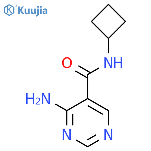 4-Amino-N-cyclobutylpyrimidine-5-carboxamide structure